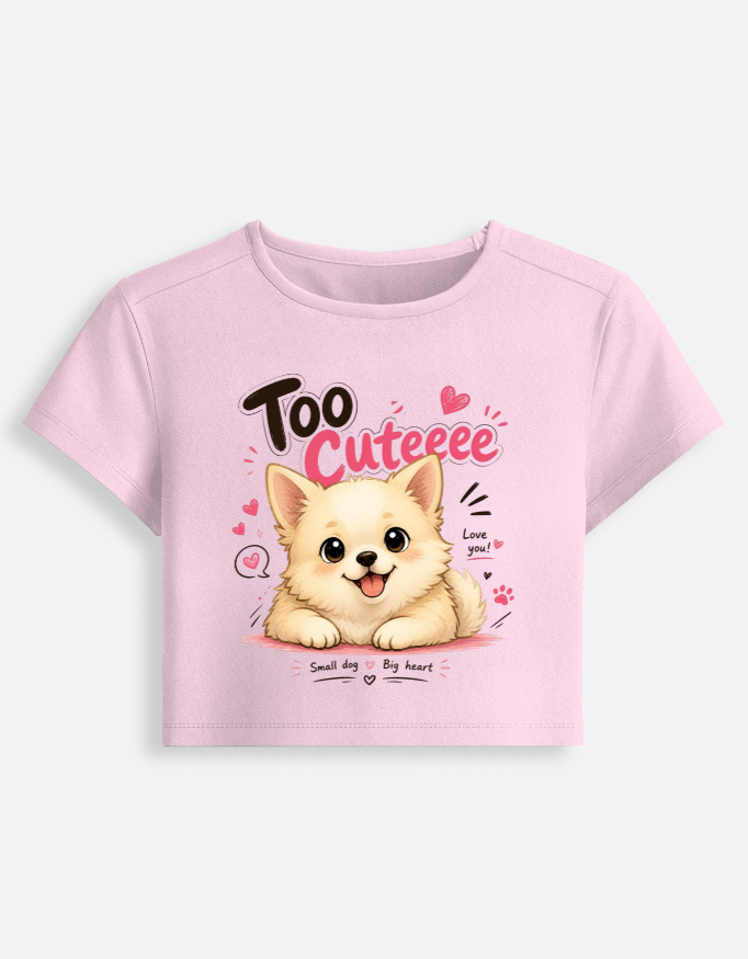 Too Cutee Women Baby Tee - Image 4