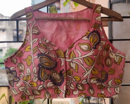 Silk Kalamkari Sleeveless Blouse
